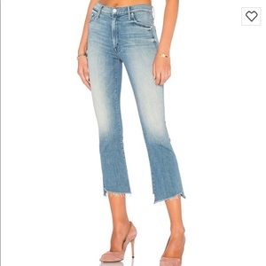 Mother Insider Crop Two Step Fray Jeans
